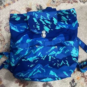 Blue Camouflage Baggu Backpack